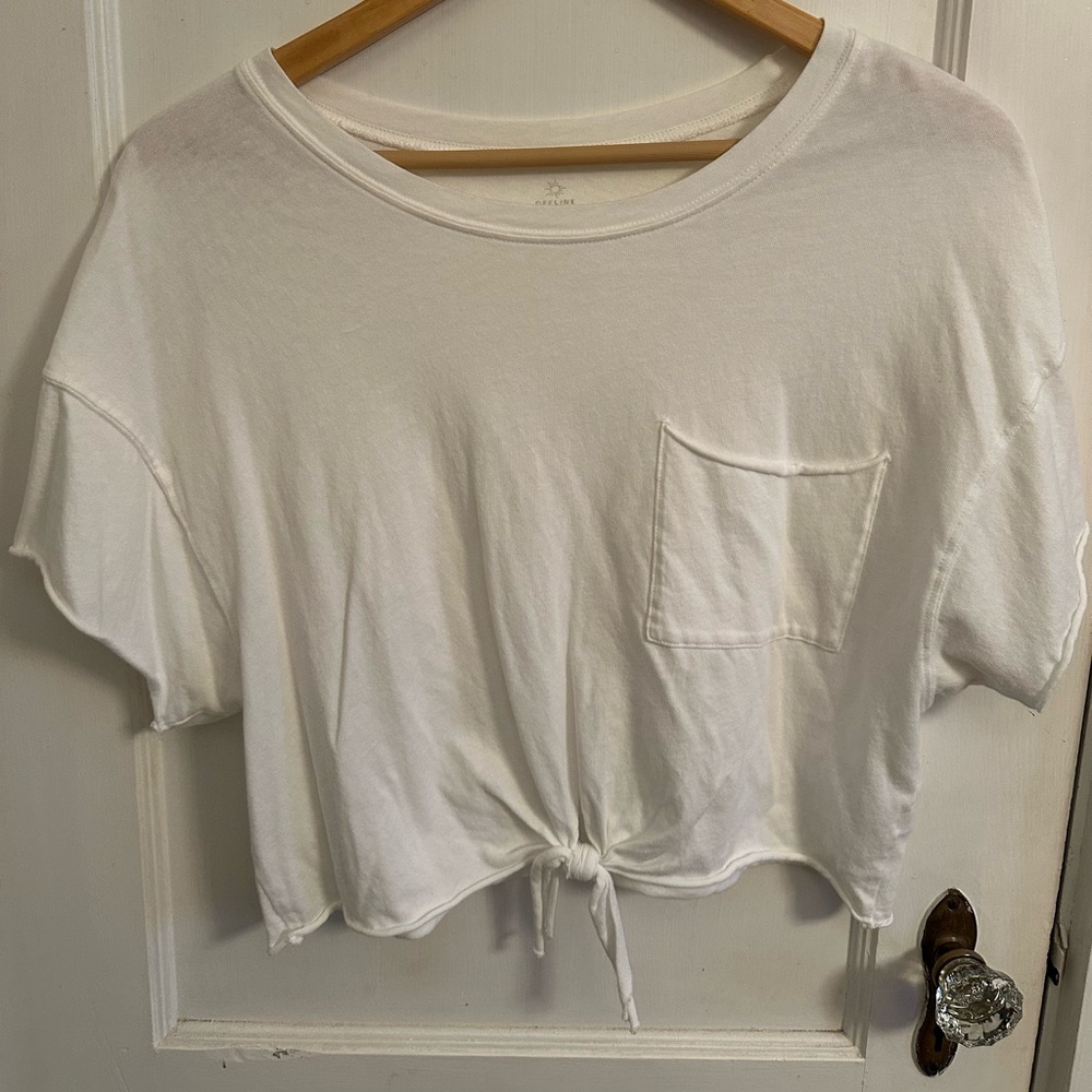 Aerie offline cropped short sleeve